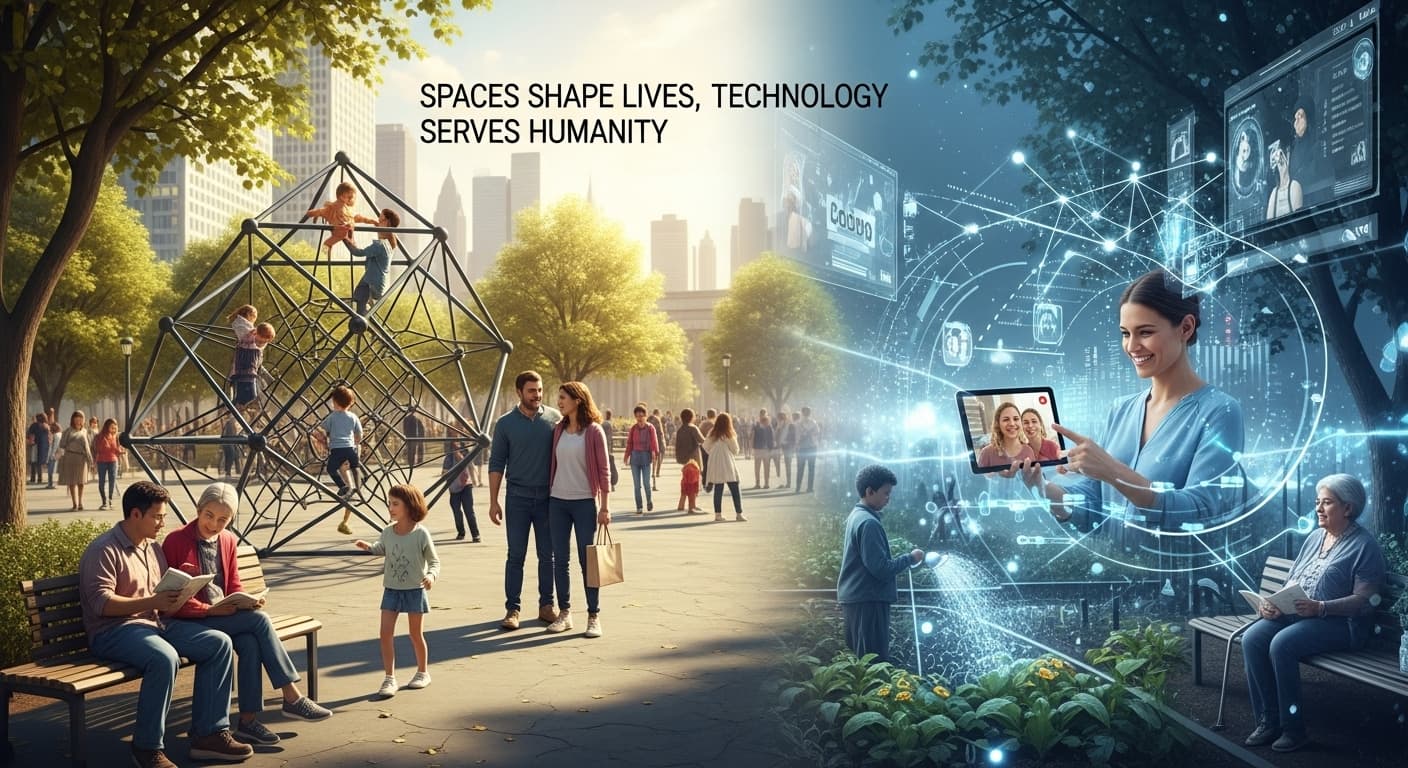 공간, 기술, 인간